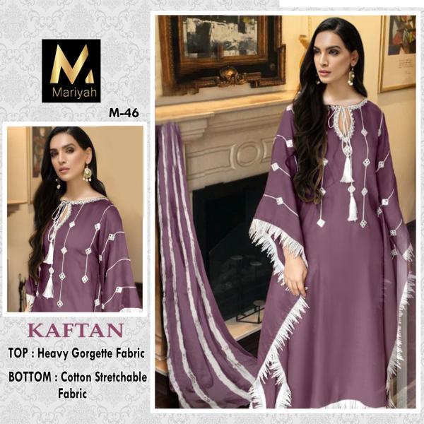 Mariyah M 46 Kaftan Georgette Wear Ready Made Collection